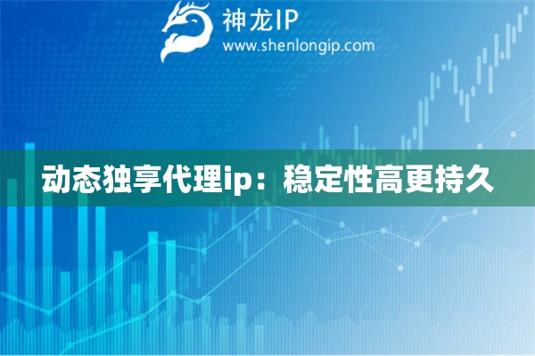動態獨享代理ip：穩定性高更持久