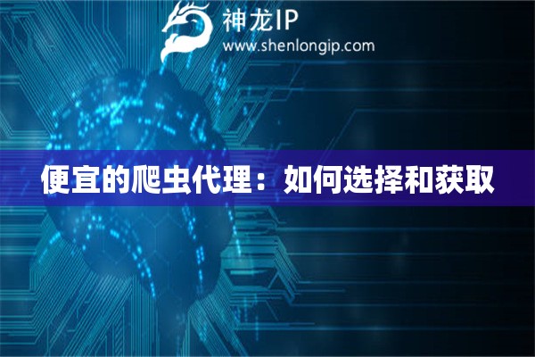 便宜的爬蟲代理：如何選擇和獲取